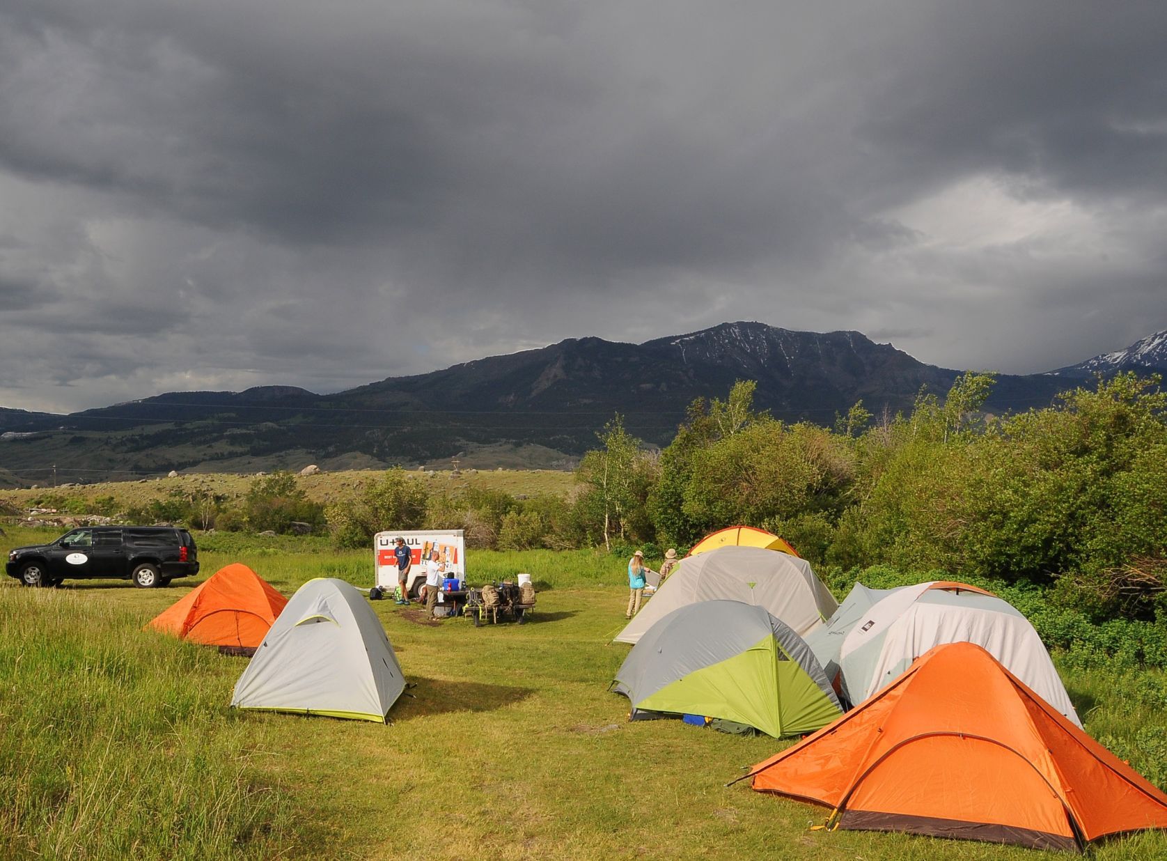 Tent camping